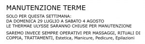 MANUTENZIONE TERME